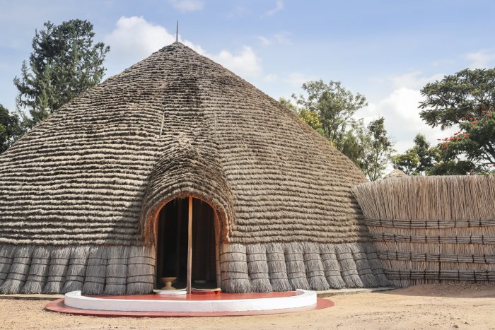 the front of the King's Palace at Nyanza