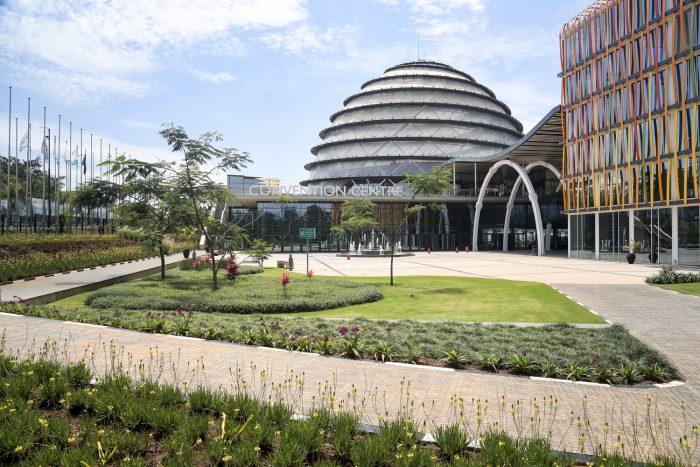 The Kigali Convention Centre with its distinctive dome